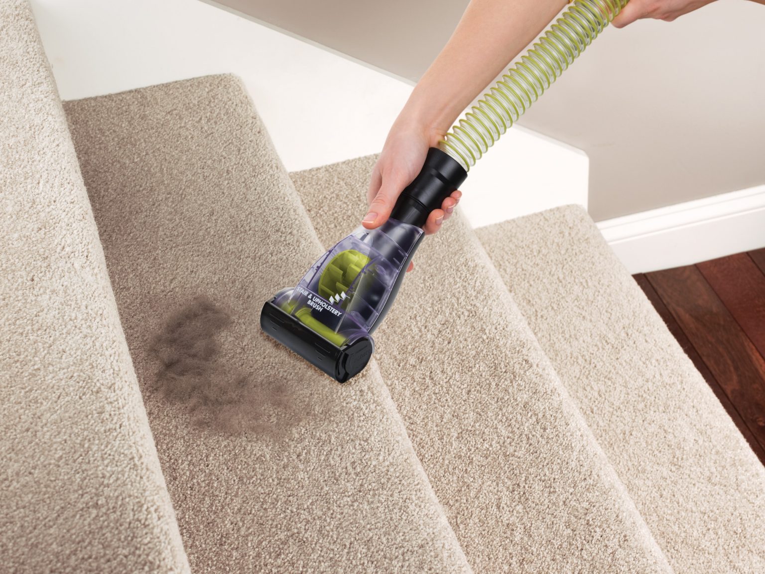 carpet cleaning on stairs